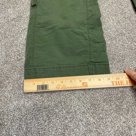 Old navy women wide leg cargo pants sz 12 green baggy gorpcore street wear - Picture 4 of 12